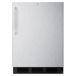 SUMMIT 24" Outdoor Stainless Refrigerator with Lock (SPR7BOSST)
