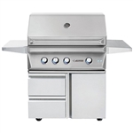 TWIN EAGLES 36" Deluxe Cart Grill with 3 Burners and Rot (TEBQ36R-C-DCART)