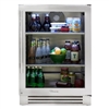 TRUE 24" Outdoor Refrigerator with Stainless Glass Door RIGHT HINGE (TUR-24-R-SG-C)
