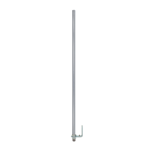 22POLE-1000 - 22mm Diameter Steel Pole with L-bracket