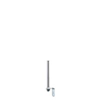 22POLE-300SAT - 300mm Long Steel Pole with L-bracket