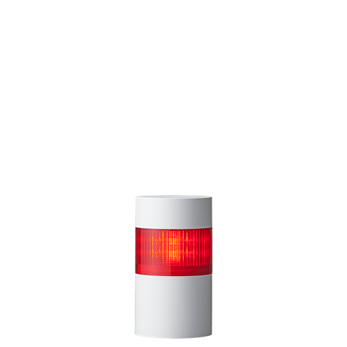 LR10-1M2WJBW-R - AC Type 100mm Washdown Signal Tower - Red with Buzzer