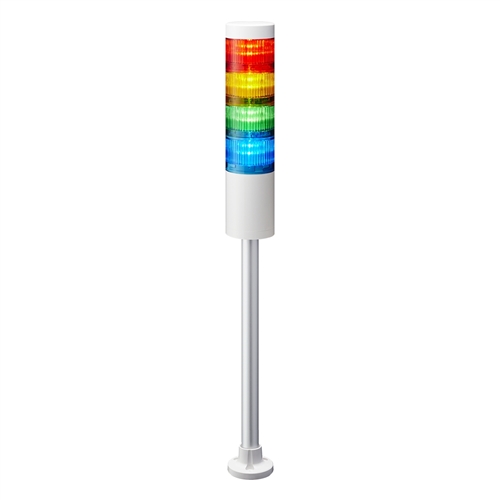 LR6-402PJNW-RYGB - 60mm Signal Tower with Red, Amber, Green, Blue LED