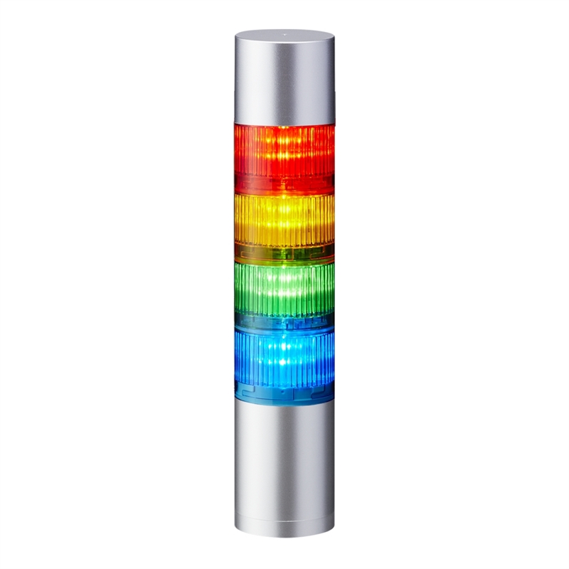 LR6-402WJBU-RYGB - 60mm Signal Tower with Red, Amber, Green, Blue LED