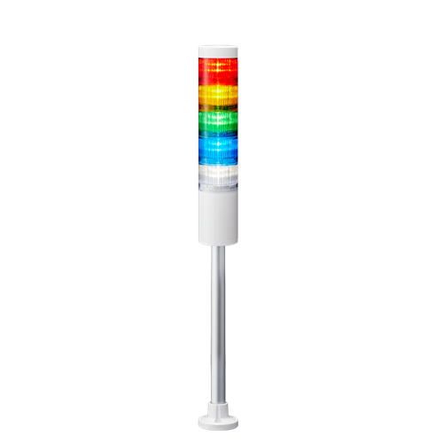 LR6-502PJNW-RYGBC - 60mm Signal Tower with Red, Amber, Green, Blue, White LED