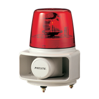 RT-120E-R+FC015 - Red Revolving Light with Alarm