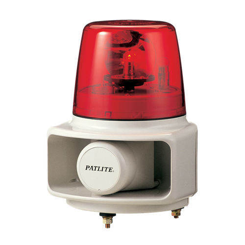 RT-120E-R+FC015 - Red Revolving Light with Alarm