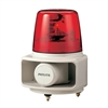 RT-24E-R+FC015 - Red Revolving Light with Alarm
