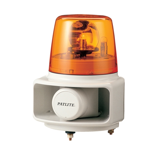 RT-24E-Y+FC015 - Amber Revolving Light with Alarm