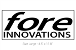 Fore Innovations Logo Sticker - Size Large