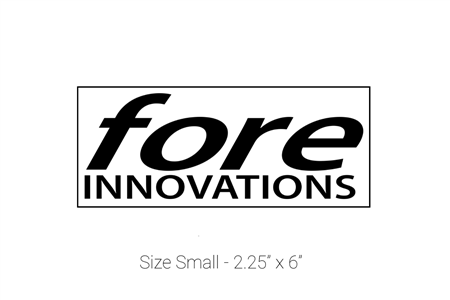 Fore Innovations Logo Sticker - Size Small