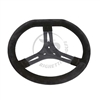 SUEDE STEERING WHEEL DIAMETER 340mm FLAT TOP