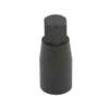 CYLINDRICAL NUT M8, EXAGONE 10mm, IN BLACK ANODIZED ALUMINUM