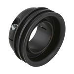 ALUMINUM PULLEY FOR 40mm AXLE BLACK ANODIZED