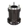 ALUMINUM REAR HUB 50mm x 95mm LONG, BLACK