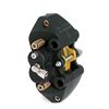 REAR HYDRAULIC CALIPER WITH 4 PISTONS, BLACK ANODIZED