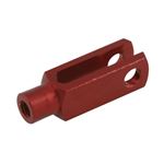 RED ANODIZED ALUMINUM FORK M6, 36mm