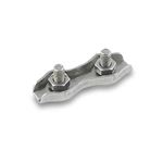 SHAPED CLAMP WITH DOUBLE SCREW