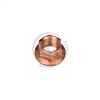 Flanged Nut M8 Copper Plated