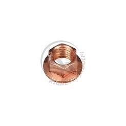 Flanged Nut M8 Copper Plated