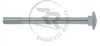 Rounded Head Bolt Screw M10x160 mm
