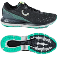 True Motion U-TECH Aion Women's Road Running Shoe. (Black/Pool Green/Ebony)