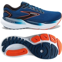 Brooks Glycerin GTS 21 Men's Road Running Shoe. (Blue Opal/Black/Nasturtium)