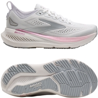 Brooks Glycerin 23 Women's Road Running Shoe. (White/Harbour Mist/Metallic)
