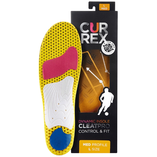 Currex CleatPro Medium Arch Insoles for Football and Cleated Shoes.