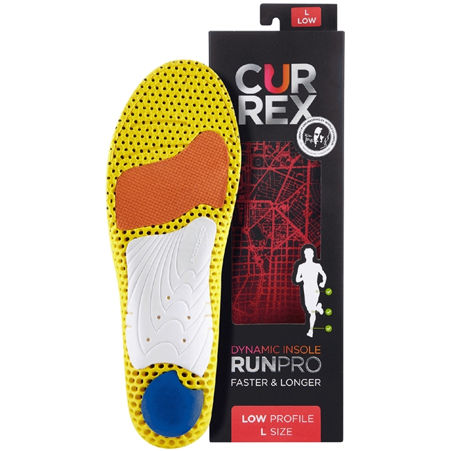 Currex RunPro Dynamic Low Arch Insoles for Running.