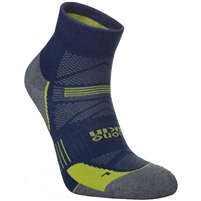 Hilly Men's Supreme Anklet Running Sock. (Midnight/Grey Marl)