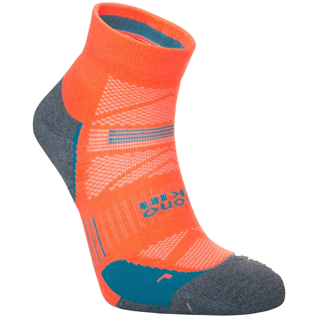 Hilly Supreme Anklet Running Sock. (Neon/Candy/Grey Marl)