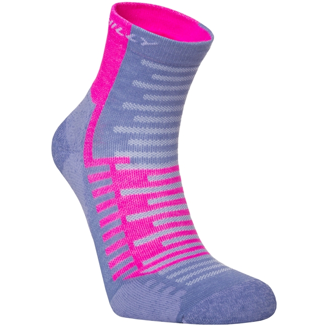 Hilly Active Anklet Running Sock. (Lilac/Pink)