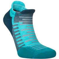 Hilly Active Socklet Min Running Sock. (Blue/Teal)