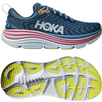 Hoka Gaviota 5 Women's Road Running Shoe. (Real Teal/Shadow)