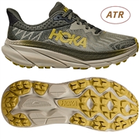 Hoka Challenger 7 Men's All Terrain Running Shoe. (Olive Haze/Forest Cover)