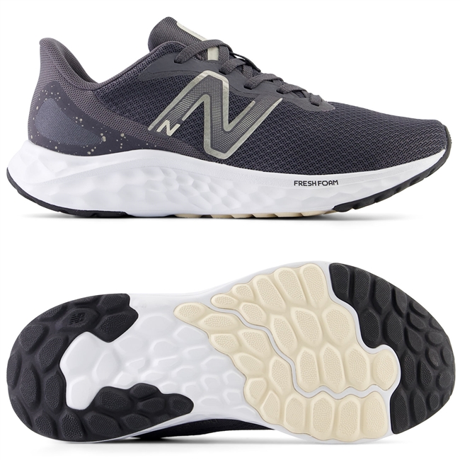 New Balance Fresh Foam Arishi V4 Women's Road Running Shoe. (Magnet/Cream/Metallic)