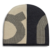 On Explorer Merino Beanie. (Rock/Black)