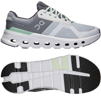 On Cloudrunner 2 Wide Men's Road Running Shoe. (Glacier/Sage)