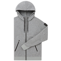 On Men's Zipped Running Hoodie. (Grey)