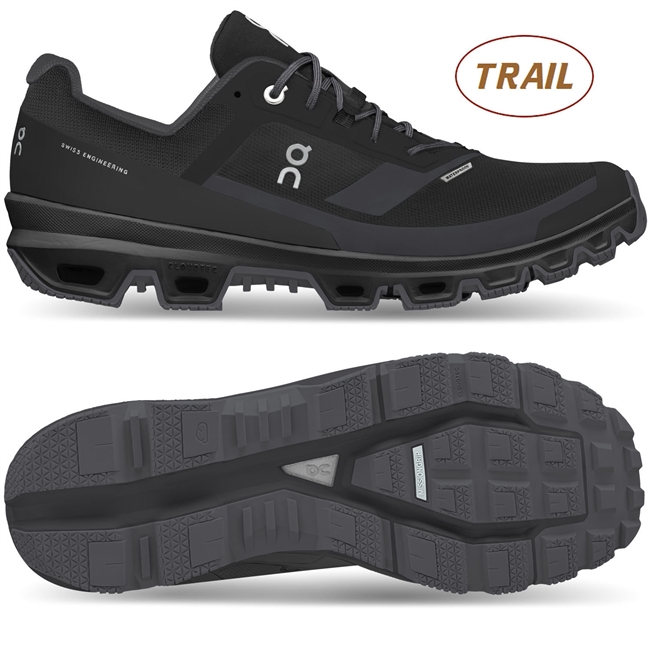 On Cloudventure 3 Waterproof Women's Trail Running Shoe. (Black)