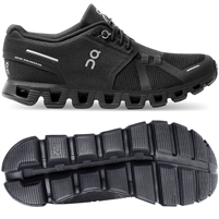 On Cloud 5.0 Women's Road Running Shoe. (All Black)