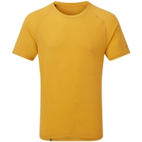 Ron Hill Men's Life Tencel Short Sleeve Tee. (Dark Gold Marl)