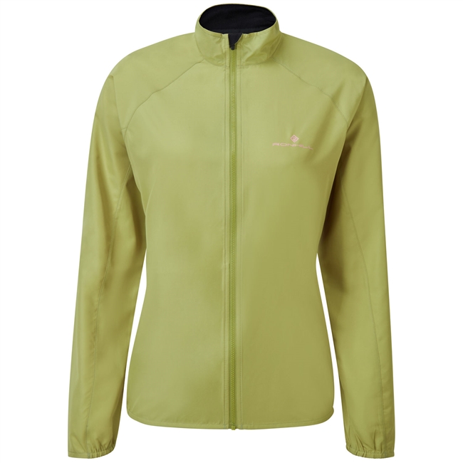 Ron Hill Women's Core Jacket. (Moss/Bubblegum)