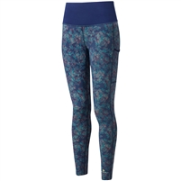 Ron Hill Women's Life Tight. (Deep Blue Micro Floral)