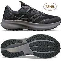 Saucony Ride 15 TR GTX Women's Trail Running Shoe. (Black/Charcoal)
