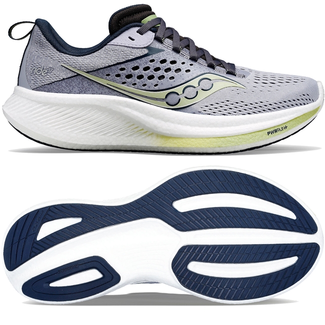 Saucony Ride 17 Women's Road Running Shoe. (Iris/Navy)