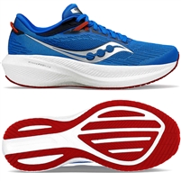 Saucony Triumph 21 Men's Road Running Shoe. (Cobalt/Silver)