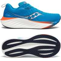 Saucony Triumph 22 Men's Road Running Shoe. (Vizi Blue/Pepper)