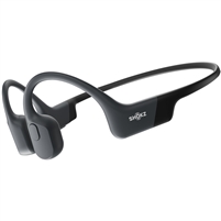 Shokz OpenRun Open-Ear Wireless Bone Conduction Headphones. (Black)